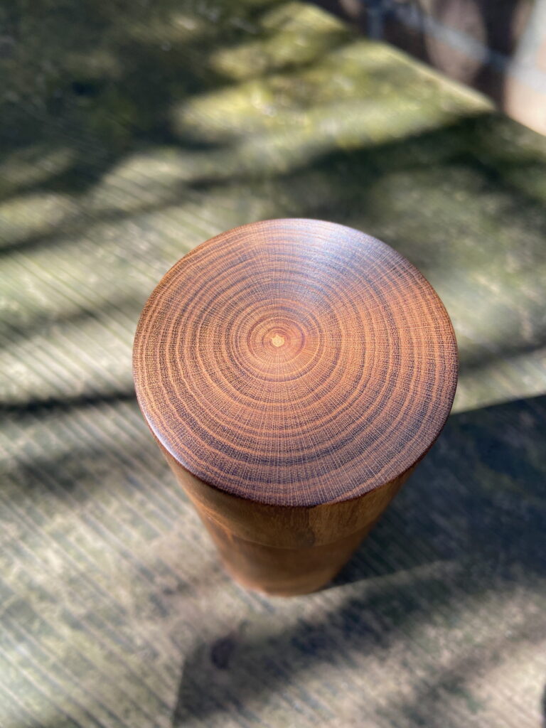 Busje van goudenregen afgewerkt met Danish oil van de Cokerije. 22 maart 2020.